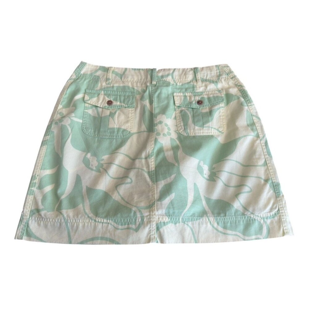 Lands' End Floral Multicolor Pockets Belt Loops Skort Women's Sz 12P - Picture 2 of 12